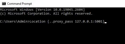 Change proxy pass variable in location