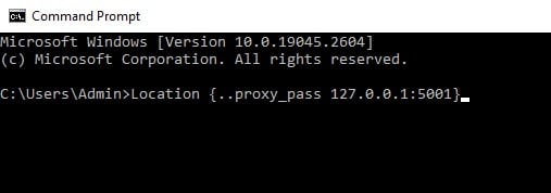 Change proxy pass variable in location