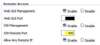 SSH remote port 443