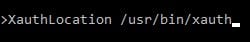 Xauth file location