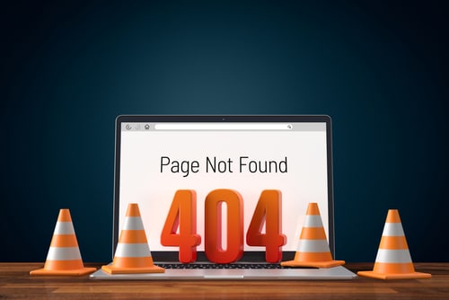 HTTP 404 Error Not Found Page