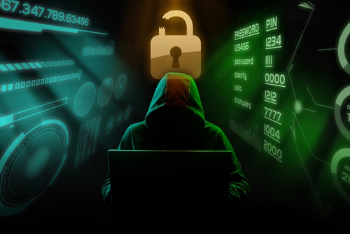 Male Hacker Breaks Security Password