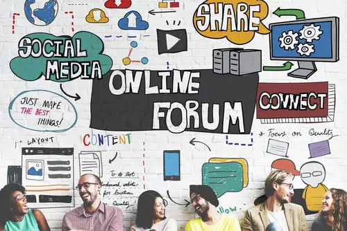 Online Forum Discussion Communication Connection Concept